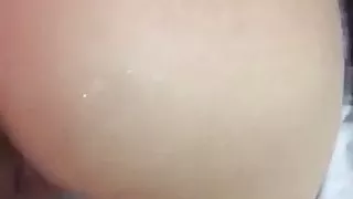 Latina bitch showing off ass and pussy