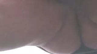 Outdoor milf blowjob and fuck