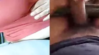 Another cock cum on Big Boobs of Antonella