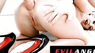 EvilAngel Angela White Drenched In Squirt While Anal Probed