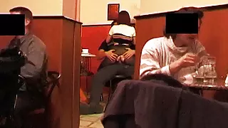 rough anal in a public coffee shop