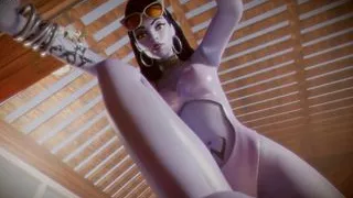 Widowmaker and Mercy - Caught shoe sniffing