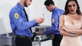 Brunette Jessy Dubai Gets Her Ass Pounded By Security Cliff