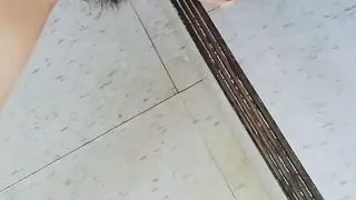 Korean girl masturbating in public