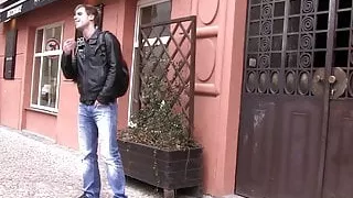 Picked up stranger takes gay cock from behind