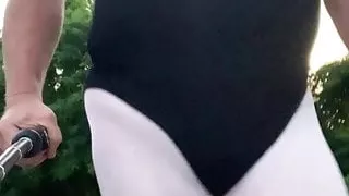 Bodysuit mit weißer, blickdichter