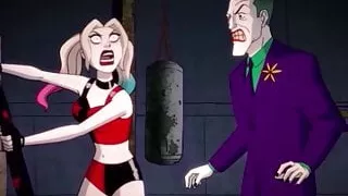 Harley Quinn JOKERB ALLBUSTING - bat swing in the balls, DC