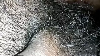 Black cock getting arousals semi-erected dick hairy ball sex