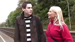 picking up a german bitch on the street