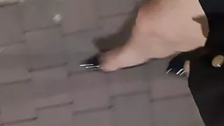 Walking on the street, P,2