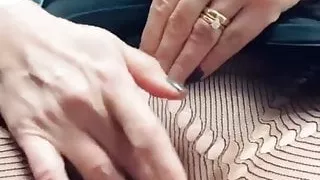 Sneaky video of step mom at the desk. She could not resist.