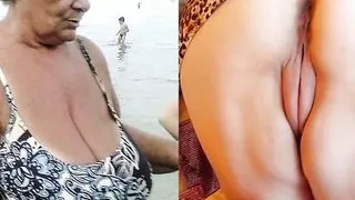 Huge Granny Tits, Jerk Off Challenge To The Beat #6