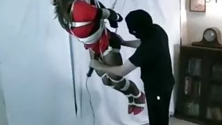 Crossdresser in Bondage und gespielt - Nina Jay