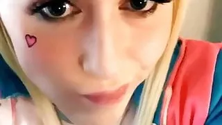 Cute girl shows off her assets