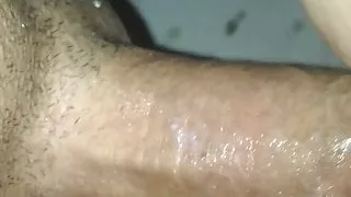 Daddy fucks sexy BBW doggy and takes cum on her big ass