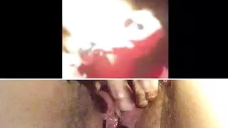 Russian granny playing with pussy