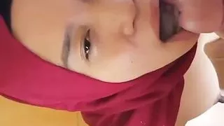 A Devout Musim Daughter Who Is Always Thirsty For Her Oldman Seed