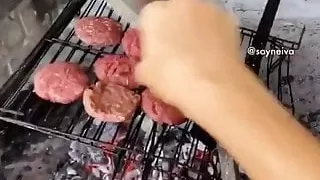 Cooking barbecue