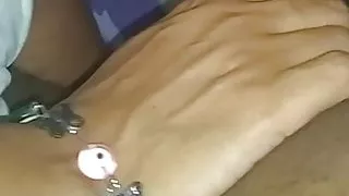 Mi chiquita mamando en primer plano...