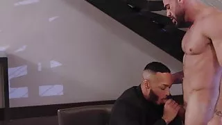 Dillon Diaz and Ricky Larkin barebacking after wet foreplay