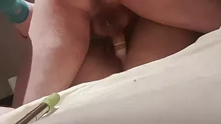 Cuck lucky to get fucked, but too small to get his clit in