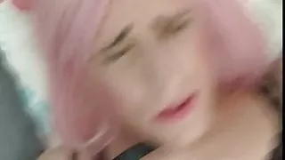 Sissy Transvestit und molliger Daddy heißer Fick