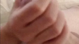 Wife has to masturbate cock while