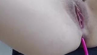 perfect tits in the office