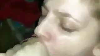 White Chick Sucking BBC