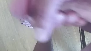 Stroking on my newly painted toes