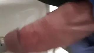 pissing in public washroom