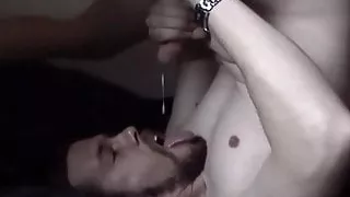 Eating my own cum many years ago