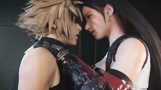 Cloud Strife und Tifa Lockhart Thighjob