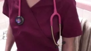 Young Nurse Mom Examines Step Step Son - Family Therapy