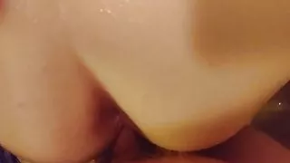 Fucking my wife in doggie in the shower