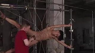 Maxxie Rivers and Ashton Bradley in heavy bondage session