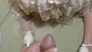 Donnan in white dress