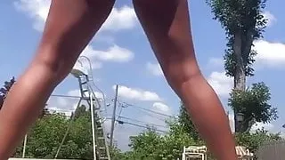 Stack almost naked on ig live