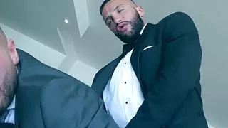 Executives Donato Reyes and Emir Boscatto analriding rough