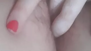 Hairy pussy fingering