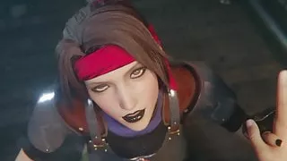 Jessie Rasberry Blowjob Facial Goth Black Lipstick