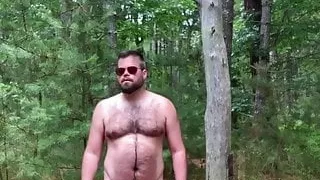 Watch me strip naked in the woods