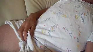 first cum on cotton nightie