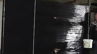 Sebastian Kane blows twink Max Brown through plastic wrap