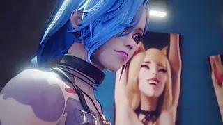 Jinx Is Tickeling Akali