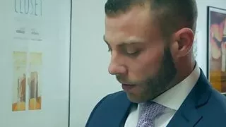 Office coworkers Diego Reyes and Marco Napoli analbanging