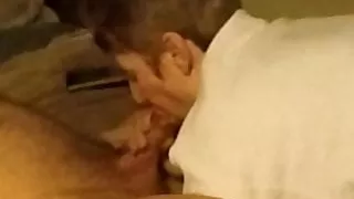 Gently rubs cock then sensually sucks me off