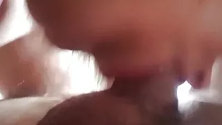 Deepthroat hairy balls