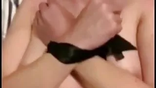 Mom gets tied up blindfolded and suprise fucked by step step son
