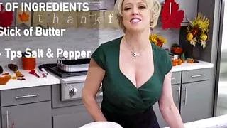 Dee Williams Stuffing Her Thanksgiving Pussy